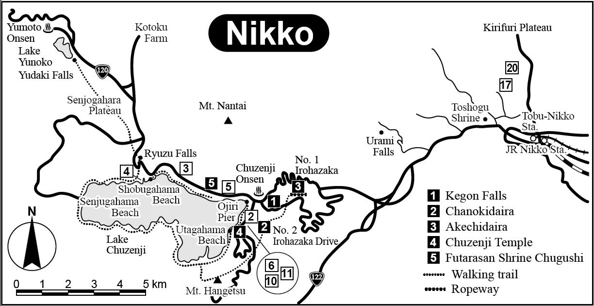 Imagen del mapa de Nikko